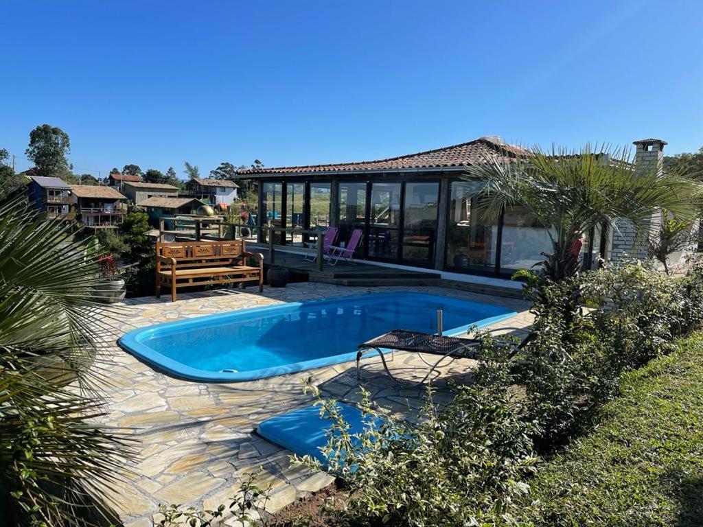 Villa Santorini Praia Do Rosa Com Piscina E Jacuzzi Zewnętrze zdjęcie